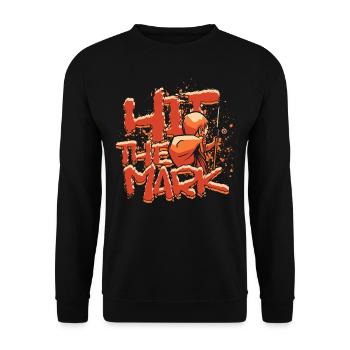Archery Archer Hit the Mark - Unisex Sweatshirt - black - Front - Alina (178cm) & Michal (187cm)