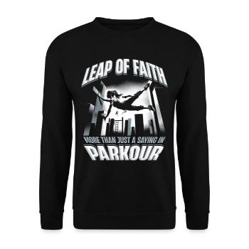 Parkour Parkour Runners - Unisex Sweatshirt - black - Front - Alina (178cm) & Michal (187cm)