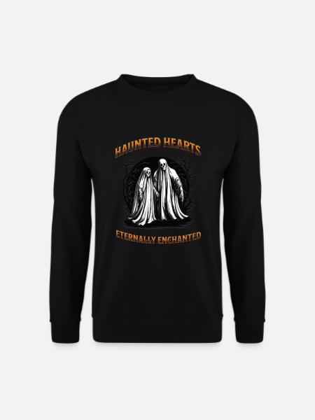 Haunted hearts eternally enchanted - Unisex Sweatshirt - black