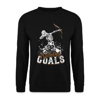 Archery Archer Archery Goals - Unisex Sweatshirt - black - Front - Alina (178cm) & Michal (187cm)