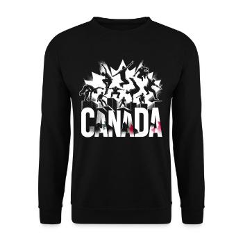 Parkour Parkour Runner Canada - Sweat-shirt Unisexe - noir - Devant - Alina (178cm) & Michal (187cm)