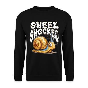 escargots escargots entomologiste coquille choquée - Sweat-shirt Unisexe - noir - Devant - Alina (178cm) & Michal (187cm)