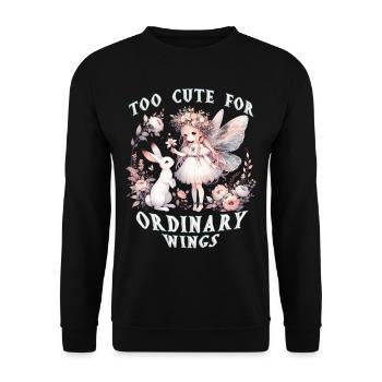 Fee Fairy Fairycore - Unisex Sweatshirt - black - Front - Alina (178cm) & Michal (187cm)