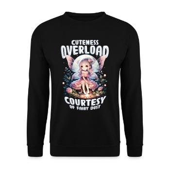 Fee Fairy Fairycore - Unisex Sweatshirt - black - Front - Alina (178cm) & Michal (187cm)