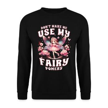 Fee Fairy Fairycore - Unisex Sweatshirt - black - Front - Alina (178cm) & Michal (187cm)