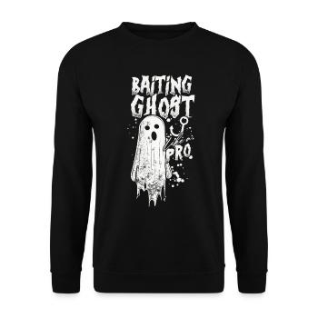 Geisterköder Baiting Ghost Like A Pro - Unisex Sweatshirt - black - Front - Alina (178cm) & Michal (187cm)