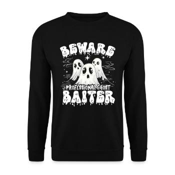 Ghost Bait Halloween Parapsychology - Unisex Sweatshirt - black - Front - Alina (178cm) & Michal (187cm)