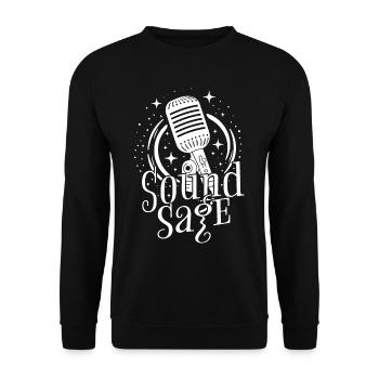 Podcast Podcaster Podcasting Sound Sage - Unisex Pullover - Schwarz - Vorne - Alina (178cm) & Michal (187cm)