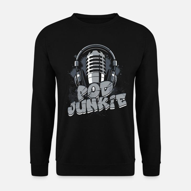 Podcast Podcaster Podcasting - Unisex Sweatshirt - black