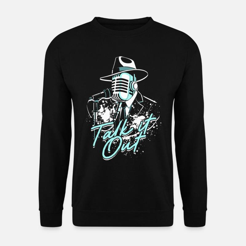 Podcast Podcaster Podcasting - Unisex Sweatshirt - black