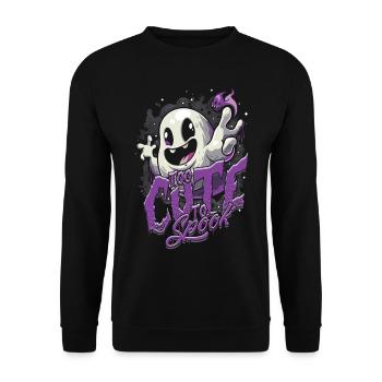 Appât fantôme trop mignon pour effrayer - Sweat-shirt Unisexe - noir - Devant - Alina (178cm) & Michal (187cm)