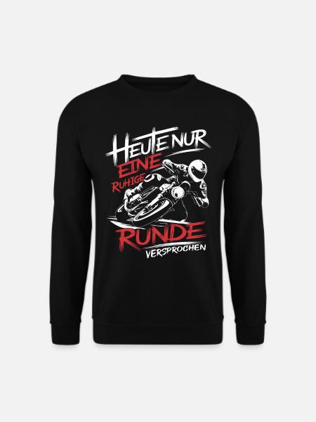 Motorrad - Heute nur eine ruhige Runde versprochen - Unisex Pullover - Schwarz