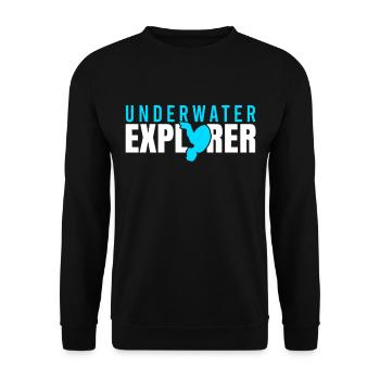 Plongeur Plongée sous-marine Plongée sous-marine Explorer - Sweat-shirt Unisexe - noir - Devant - Alina (178cm) & Michal (187cm)