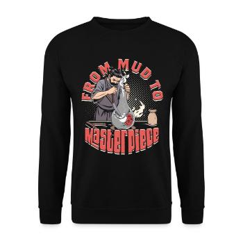 Pottery Pottery Pottery From Mud To Masterpiece - Unisex Sweatshirt - black - Front - Alina (178cm) & Michal (187cm)
