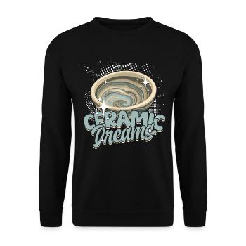 Poterie Poterie Poterie Céramique Rêves - Sweat-shirt Unisexe - noir - Devant - Alina (178cm) & Michal (187cm)