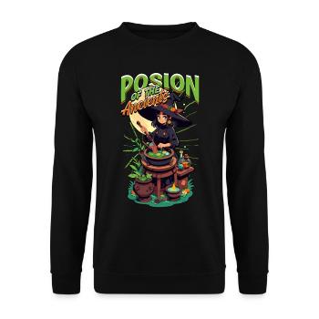 Apotheker Kräutersammler Apothekerin - Unisex Pullover - Schwarz - Vorne - Alina (178cm) & Michal (187cm)