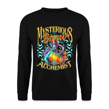 Apotheker Kräutersammler Apothekerin - Unisex Pullover - Schwarz - Vorne - Alina (178cm) & Michal (187cm)