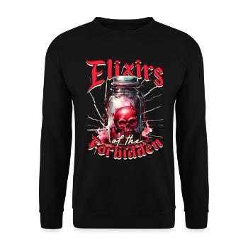 Apothecary Herb Collector Elixirs Of The Forbidden - Unisex Sweatshirt - black - Front - Alina (178cm) & Michal (187cm)