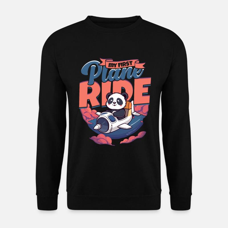 First Flight Airplane Flight - Unisex Sweatshirt - black