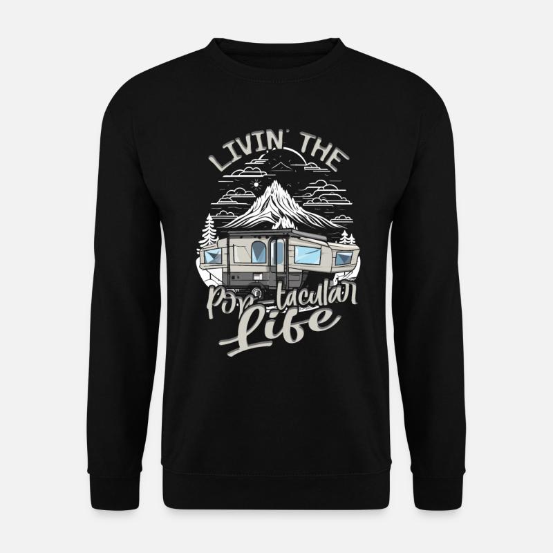 Pop Up Camper Living The Pop-tacular Life - Unisex Pullover - Schwarz