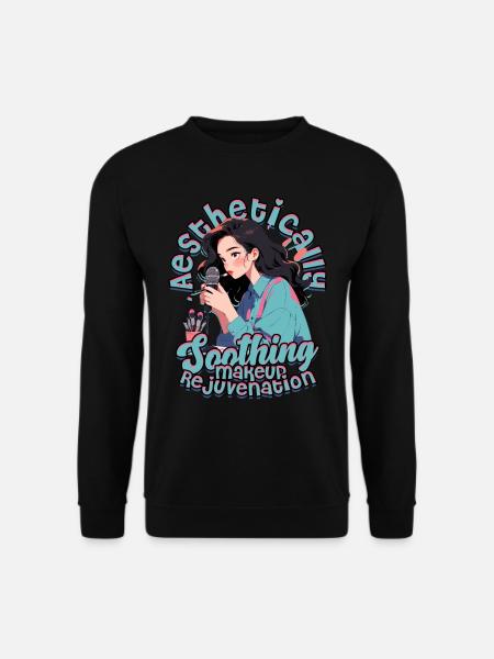 ASMR Aesthetically Soothing Makeup Rejuvenation - Unisex Pullover - Schwarz