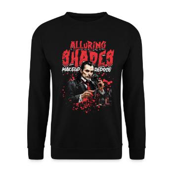 ASMR Whisper Alluring Shades Makeup Repose - Unisex Sweatshirt - black - Front - Alina (178cm) & Michal (187cm)
