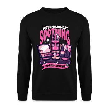 ASMR Astonishingly Soothing Makeup Routine - Unisex Sweatshirt - black - Front - Alina (178cm) & Michal (187cm)