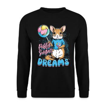 Cotton Candy Sugar Dreams - Unisex Sweatshirt - black - Front - Alina (178cm) & Michal (187cm)