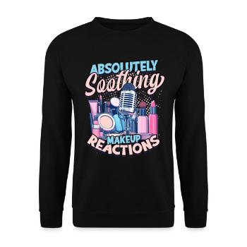 ASMR Whisper Absolutely Soothing Makeup Reactions - Unisex Sweatshirt - black - Front - Alina (178cm) & Michal (187cm)