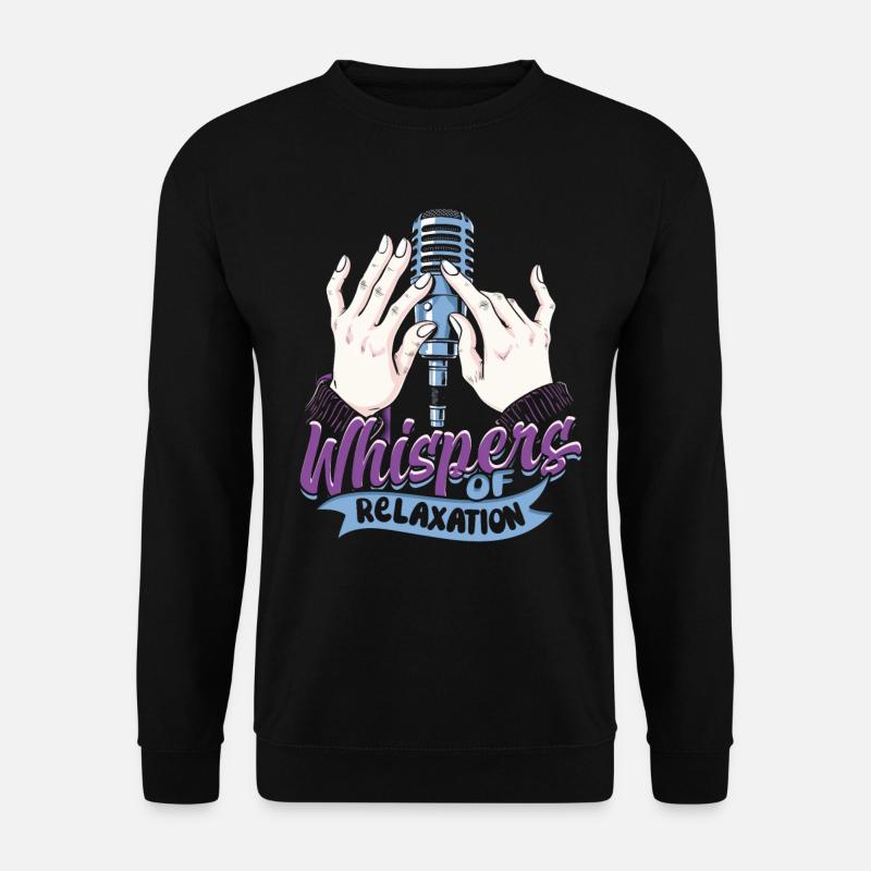 ASMR Flüstern Whispers of Relaxation - Unisex Pullover - Schwarz