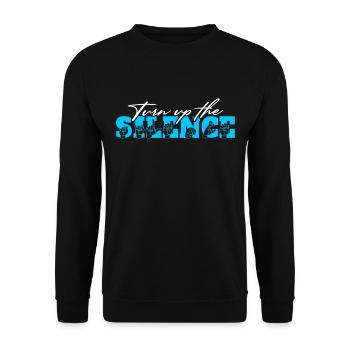 Perte auditive Perte auditive soudaine Turn Up The Silence - Sweat-shirt Unisexe - noir - Devant - Alina (178cm) & Michal (187cm)