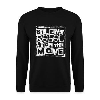 Perte auditive : rebelle silencieux en mouvement - Sweat-shirt Unisexe - noir - Devant - Alina (178cm) & Michal (187cm)