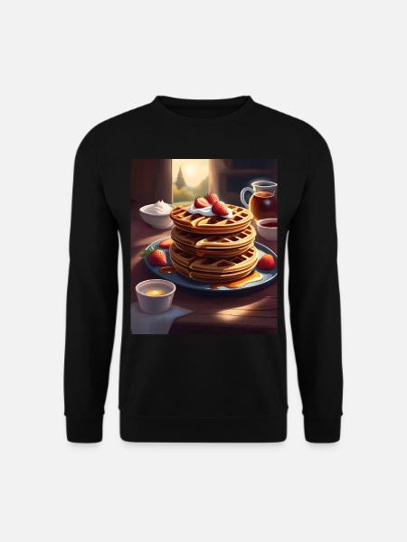 Breakfast pancakes - Unisex Sweatshirt - black