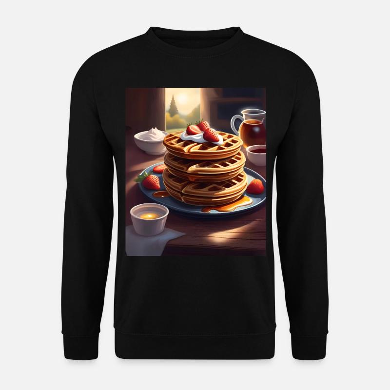 Breakfast pancakes - Unisex Sweatshirt - black