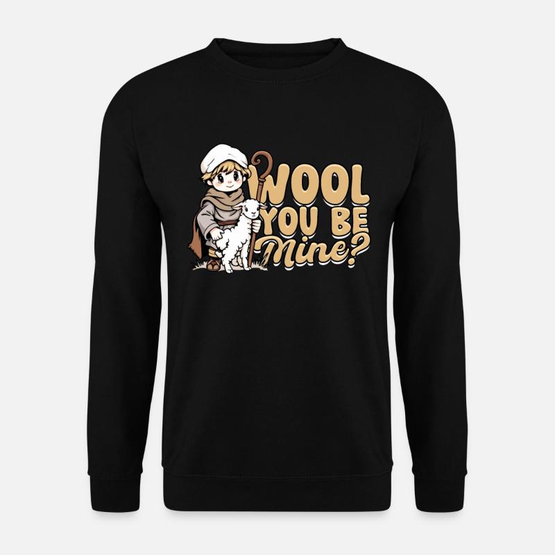 Shepherd Sheep Sheep Shepherd - Unisex Sweatshirt - black