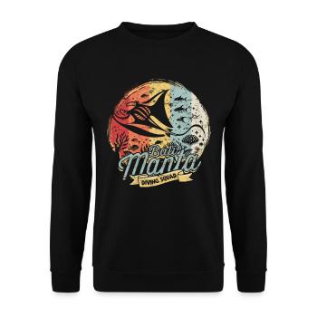 Raies Manta Stingrays Bali Manta Siving Squad - Sweat-shirt Unisexe - noir - Devant - Alina (178cm) & Michal (187cm)