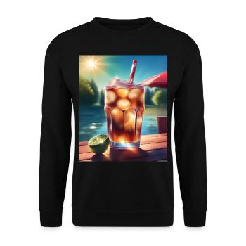 Cold cola beverage - Unisex Sweatshirt - black - Front - Alina (178cm) & Michal (187cm)