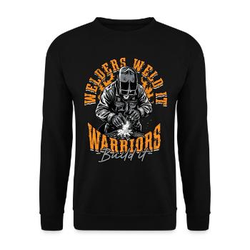Welder Welding Professional Welders Welders It - Unisex Sweatshirt - black - Front - Alina (178cm) & Michal (187cm)