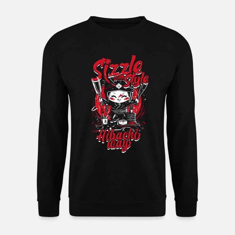 Hibachi Sizzle With Style - Unisex Sweatshirt - black