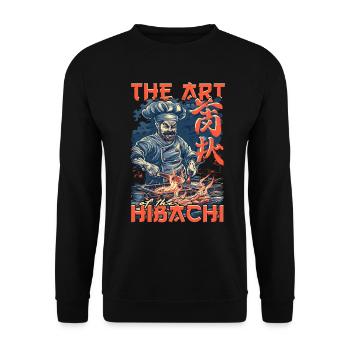 Hibachi The Art Of The Hibachi - Unisex Pullover - Schwarz - Vorne - Alina (178cm) & Michal (187cm)