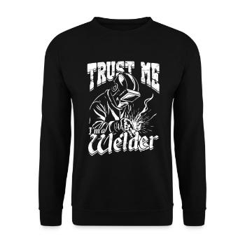 Schweißer Croyez-moi, je suis soudeur - Sweat-shirt Unisexe - noir - Devant - Alina (178cm) & Michal (187cm)