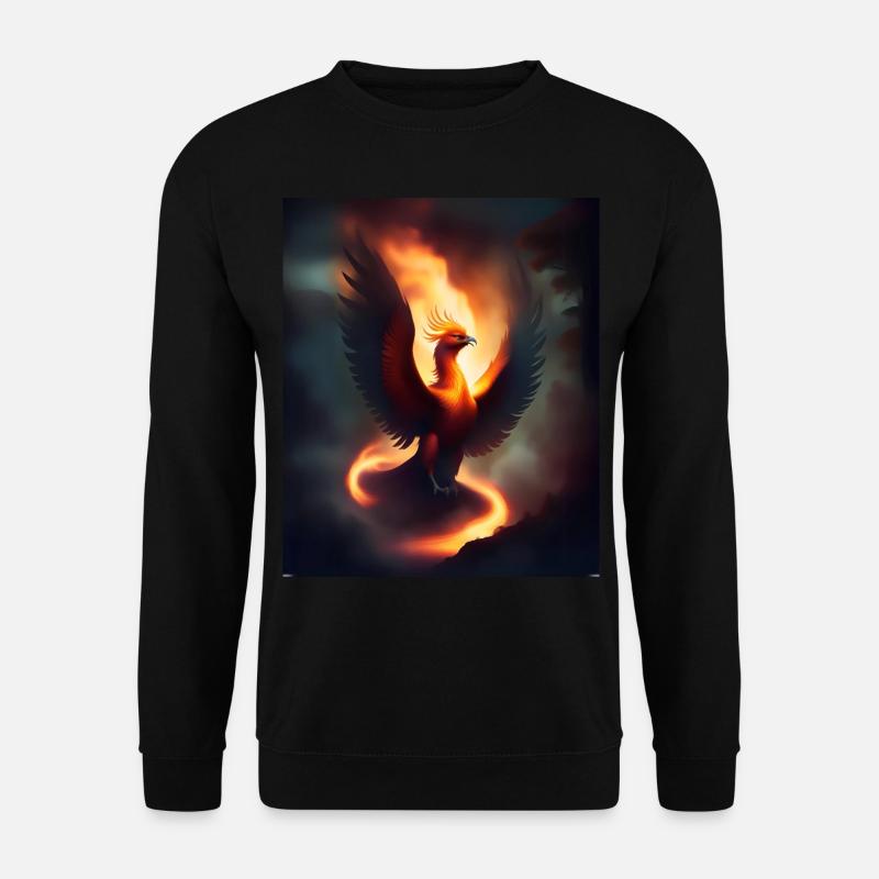 Phénix de feu épique - Sweat-shirt Unisexe - noir