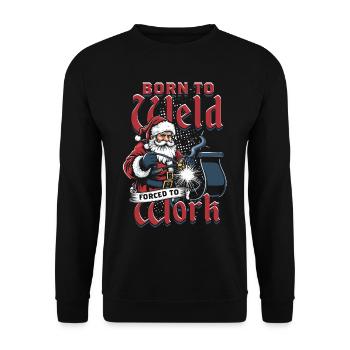 Welder Welding Specialist - Unisex Sweatshirt - black - Front - Alina (178cm) & Michal (187cm)