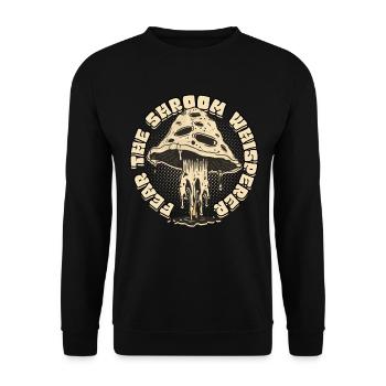 Collectionneur de champignons Cultivateur de champignons Fear the Shroom Whisperer - Sweat-shirt Unisexe - noir - Devant - Alina (178cm) & Michal (187cm)