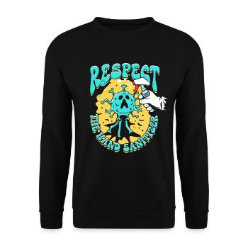 Nuclear phobia Mysophobia - Unisex Sweatshirt - black - Front - Alina (178cm) & Michal (187cm)