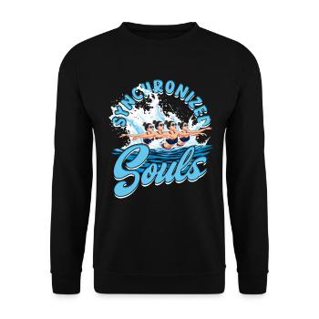 Synchronschwimmen Synchro Schwimmer - Unisex Pullover - Schwarz - Vorne - Alina (178cm) & Michal (187cm)