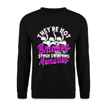 Synchronschwimmen Synchro Schwimmer - Unisex Pullover - Schwarz - Vorne - Alina (178cm) & Michal (187cm)