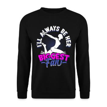 Natation synchronisée Je serai toujours sa plus grande fan - Sweat-shirt Unisexe - noir - Devant - Alina (178cm) & Michal (187cm)