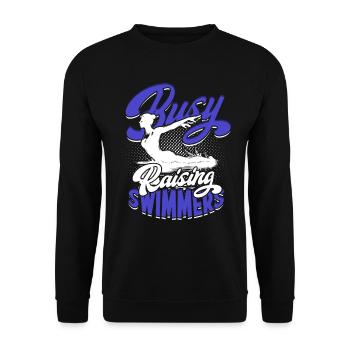 Synchronschwimmen Synchro Schwimmer - Unisex Pullover - Schwarz - Vorne - Alina (178cm) & Michal (187cm)