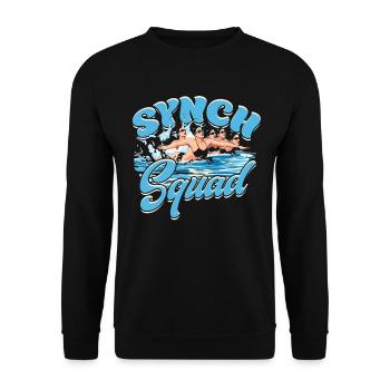 Synchronschwimmen Synch Squad - Unisex Pullover - Schwarz - Vorne - Alina (178cm) & Michal (187cm)